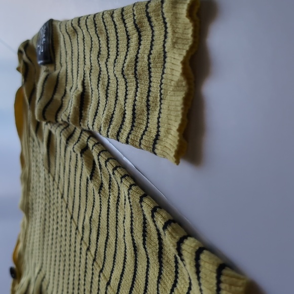 Lauren Ralph Lauren Womens Sweater Boatneck 3/4 Sleeve Stripe Yellow - Picture 4 of 9